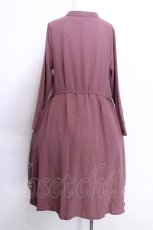 画像3: axes femme / サイドレース切替ワンピース  ピンク S-26-05-22-032-AX-BL-HR-ZS (3)