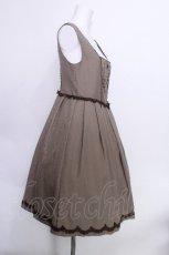 画像2: axes femme / アンティーク刺繍入りワンピース  ブラウン S-26-05-22-045-AX-OP-HR-ZS (2)