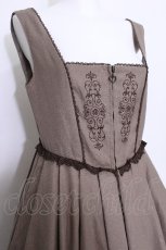 画像4: axes femme / アンティーク刺繍入りワンピース  ブラウン S-26-05-22-045-AX-OP-HR-ZS (4)
