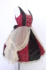 画像2: ALICE and the PIRATES / 夢か現か、記憶の中のPiste d'un cirque “Un”ジャンパースカート  ボルドー S-26-05-22-013-PA-OP-SA-ZS (2)