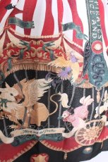 画像3: ALICE and the PIRATES / Escape Beast柄シャツワンピース  エンジ S-26-05-22-015-PA-SK-SZ-ZS (3)