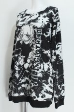 画像4: NieR Clothing / UNISEX PULLOVER プルオーバー 【BUNNY GIRL】  黒 S-26-05-24-019-PU-TO-TE-ZS (4)