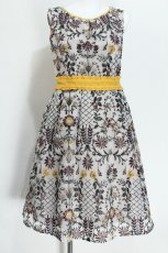 画像1: axes femme NOSTALGIE / オーガンジー刺繍ワンピース  オフ S-26-05-24-021-AX-OP-AS-ZS (1)