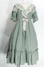 画像1: axes femme kawaii / ヴィンテージドールワンピース  グリーン S-26-05-24-034-AX-OP-AS-ZS (1)