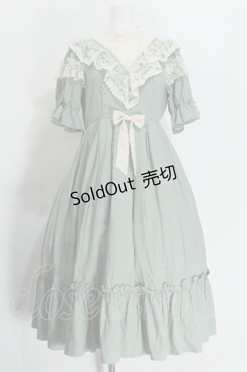 画像2: axes femme kawaii / ヴィンテージドールワンピース  グリーン S-26-05-24-034-AX-OP-AS-ZS (2)