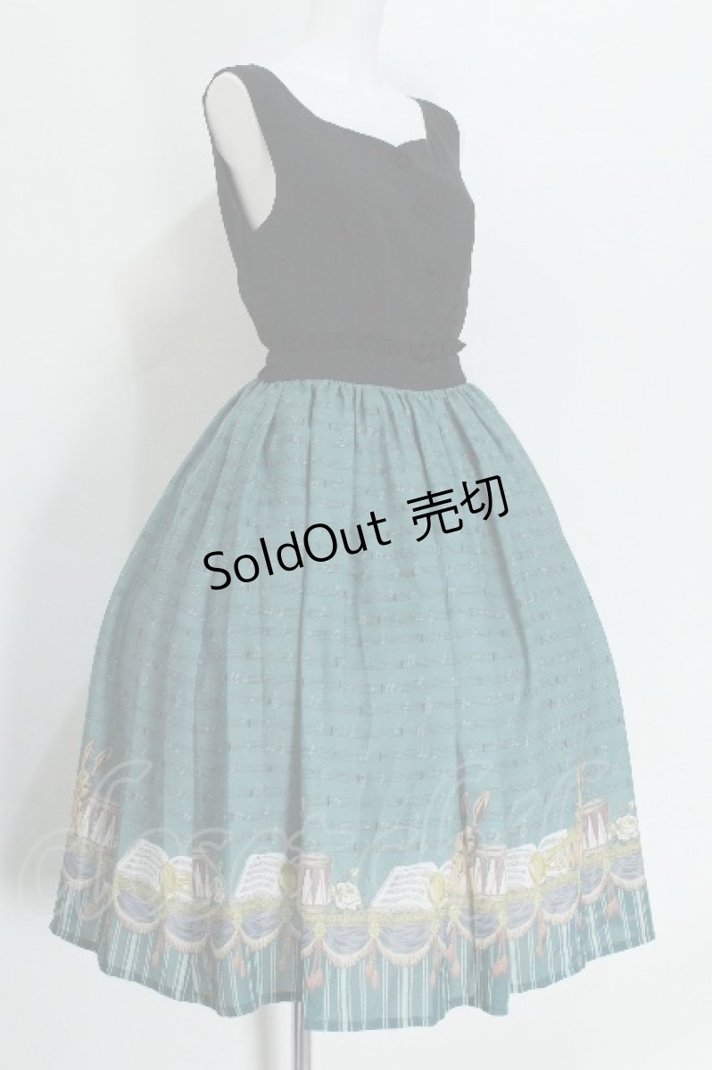 画像3: axes femme POETIQUE / パルティシオン柄ワンピース  グリーン S-26-05-24-036-AX-OP-AS-ZS (3)