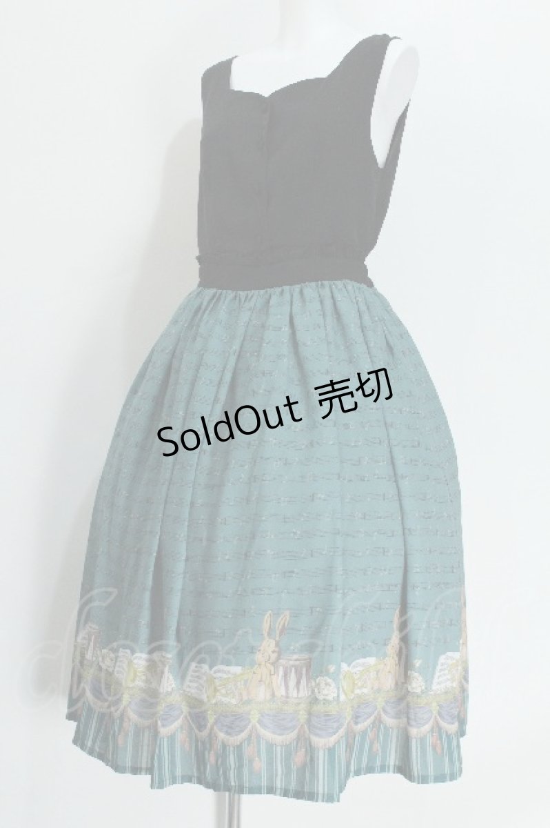 画像4: axes femme POETIQUE / パルティシオン柄ワンピース  グリーン S-26-05-24-036-AX-OP-AS-ZS (4)
