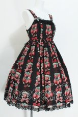 画像3: Angelic Pretty / Strawberry Dollジャンパースカート  黒 S-26-05-24-039-AP-OP-AS-ZS (3)
