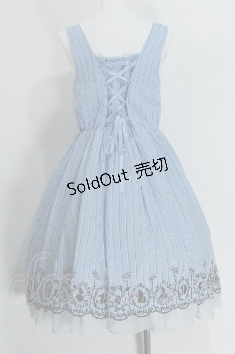 画像2: axes femme POETIQUE /  Disney/ふしぎの国のアリス/ワンピース  サックス S-26-05-24-042-AX-OP-AS-ZS (2)
