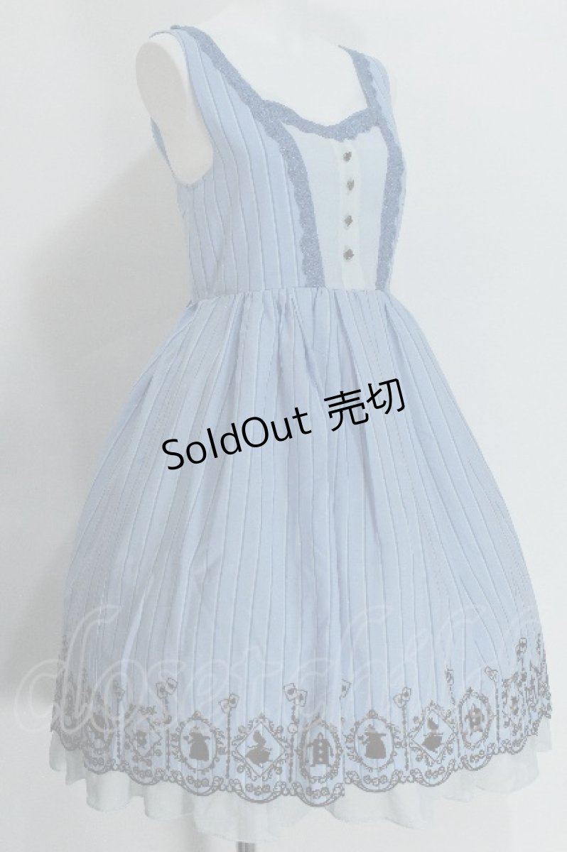 画像3: axes femme POETIQUE /  Disney/ふしぎの国のアリス/ワンピース  サックス S-26-05-24-042-AX-OP-AS-ZS (3)