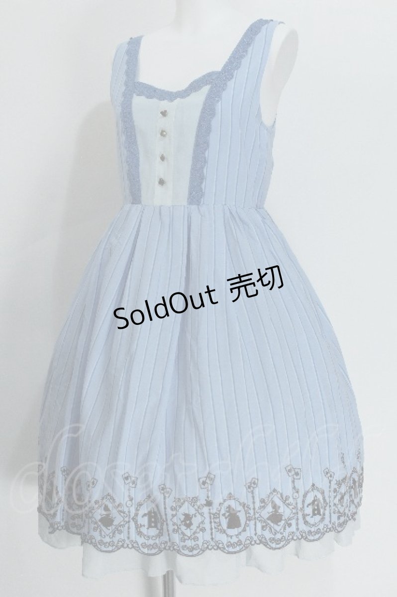 画像4: axes femme POETIQUE /  Disney/ふしぎの国のアリス/ワンピース  サックス S-26-05-24-042-AX-OP-AS-ZS (4)