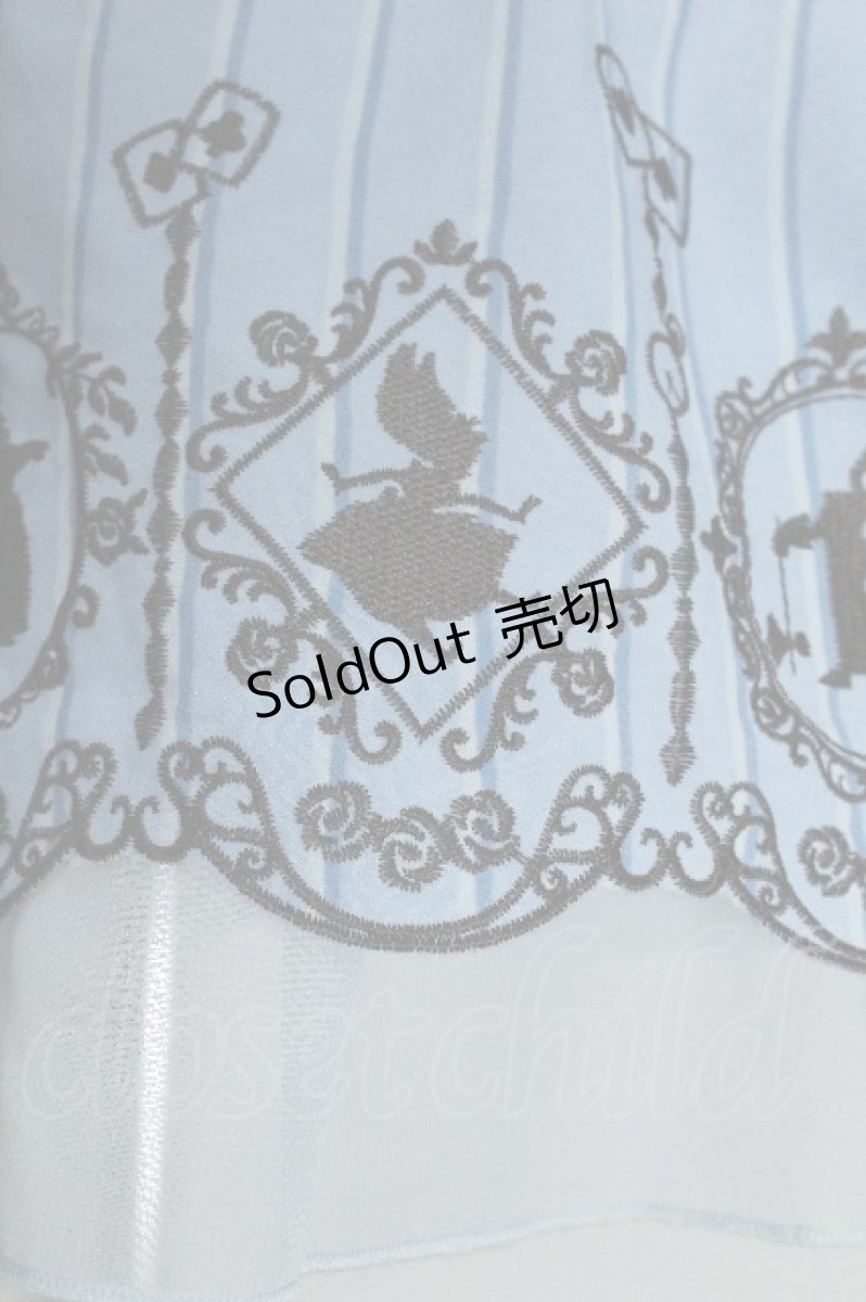 画像6: axes femme POETIQUE /  Disney/ふしぎの国のアリス/ワンピース  サックス S-26-05-24-042-AX-OP-AS-ZS (6)