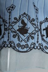 画像6: axes femme POETIQUE /  Disney/ふしぎの国のアリス/ワンピース  サックス S-26-05-24-042-AX-OP-AS-ZS (6)