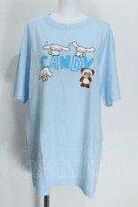 画像1: Candy Stripper / CINNAMOROLL WITH PEPE TEE  サックス S-26-05-24-006-PU-TO-AS-ZS (1)