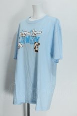 画像4: Candy Stripper / CINNAMOROLL WITH PEPE TEE  サックス S-26-05-24-006-PU-TO-AS-ZS (4)