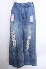 画像1: Ank Rouge / ダメージデニムパンツ  青 S-26-05-24-059-CA-PA-AS-ZS (1)