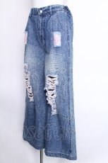 画像3: Ank Rouge / ダメージデニムパンツ  青 S-26-05-24-059-CA-PA-AS-ZS (3)