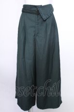画像1: axes femme / ベルトデザインワイドパンツ  グリーン S-26-05-24-060-AX-PA-AS-ZS (1)