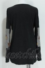 画像2: PINK HOUSE / ロゴパッチ長袖カットソー  黒 S-26-05-24-010-LO-TS-TE-ZS (2)