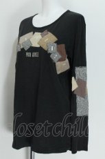 画像4: PINK HOUSE / ロゴパッチ長袖カットソー  黒 S-26-05-24-010-LO-TS-TE-ZS (4)