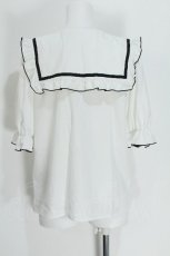 画像2: LOLITA / ブラウス  白ｘ黒 S-26-05-24-002-LO-BL-AS-ZS (2)