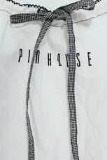画像5: PINK HOUSE / 袖ギンガムパフ袖ブラウス  白 S-26-05-24-012-LO-TS-TE-ZS (5)