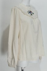 画像3: Fi.n.t / 刺繍ブラウス  オフ S-26-05-24-013-CA-BL-AS-ZS (3)