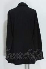 画像2: NieR Clothing / ウエストくびれスタイルアップシャツ【ワンタッチネクタイ付き】  黒 S-26-05-24-017-PU-BL-TE-ZS (2)