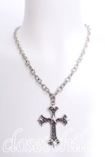 画像1: GOTH / クロスネックレス  シルバー S-26-05-25-001-GO-AC-HR-ZS (1)