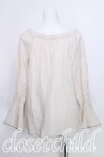画像2: axes femme / 刺繍使いボリューム袖ブラウス M ベージュ S-26-05-25-039-AX-BL-HR-ZS (2)