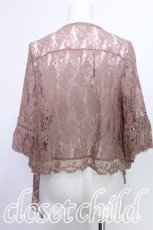 画像2: axes femme / レーストッパーカーディガン  ピンク S-26-05-25-043-AX-TO-HR-ZS (2)