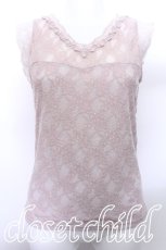 画像1: axes femme / 総レースタンクトップ M ピンク S-26-05-25-046-AX-TO-HR-ZS (1)