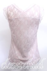 画像2: axes femme / 総レースタンクトップ M ピンク S-26-05-25-046-AX-TO-HR-ZS (2)