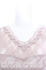 画像3: axes femme / 総レースタンクトップ M ピンク S-26-05-25-046-AX-TO-HR-ZS (3)