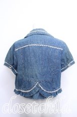 画像2: axes femme / デニムボレロジャケット  ウォッシュ S-26-05-25-050-AX-TO-HR-ZS (2)