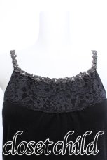 画像3: axes femme / お花レースキャミソール M 黒 S-26-05-25-052-AX-TO-HR-ZS (3)