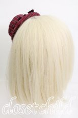 画像2: Victorian maiden / ストライプミニハット  エンジ S-26-05-25-007-CL-AC-HR-ZS (2)
