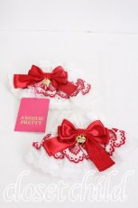 画像1: Angelic Pretty / センチメンタルハートレースお袖とめ  白ｘ赤 S-26-05-25-011-AP-ZA-AS-ZS (1)