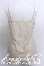 画像2: axes femme / ビーズ刺繍キャミソール M キナリ S-26-05-25-032-AX-TO-HR-ZS (2)