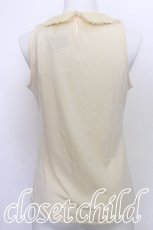 画像2: axes femme / レース衿タンクトップ  キナリ S-26-05-25-033-AX-TO-HR-ZS (2)
