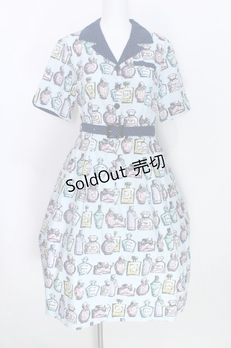 画像1: MILK / perfumeワンピース  サックス S-26-05-27-026-ML-OP-HR-ZS (1)