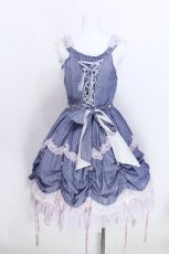 画像2: BABY,THE STARS SHINE BRIGHT / Albertineジャンパースカート  ブルー S-26-05-27-030-BA-OP-HR-ZS (2)