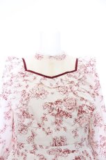 画像4: Amavel / Romantic Floralロングワンピース  オフｘワイン S-26-05-27-035-CA-OP-AS-ZS (4)