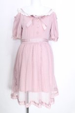 画像1: LIZ LISA / 肩あきセーラーカラーワンピース  ピンク S-26-05-27-040-LO-OP-AS-ZS (1)