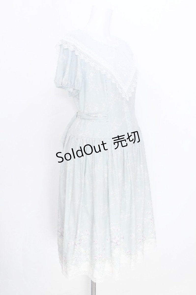 画像3: Avenue Denfer（海外ロリィタ） / 花柄シフォン半袖ワンピース XL ミント S-26-05-27-046-LO-OP-HR-ZS (3)