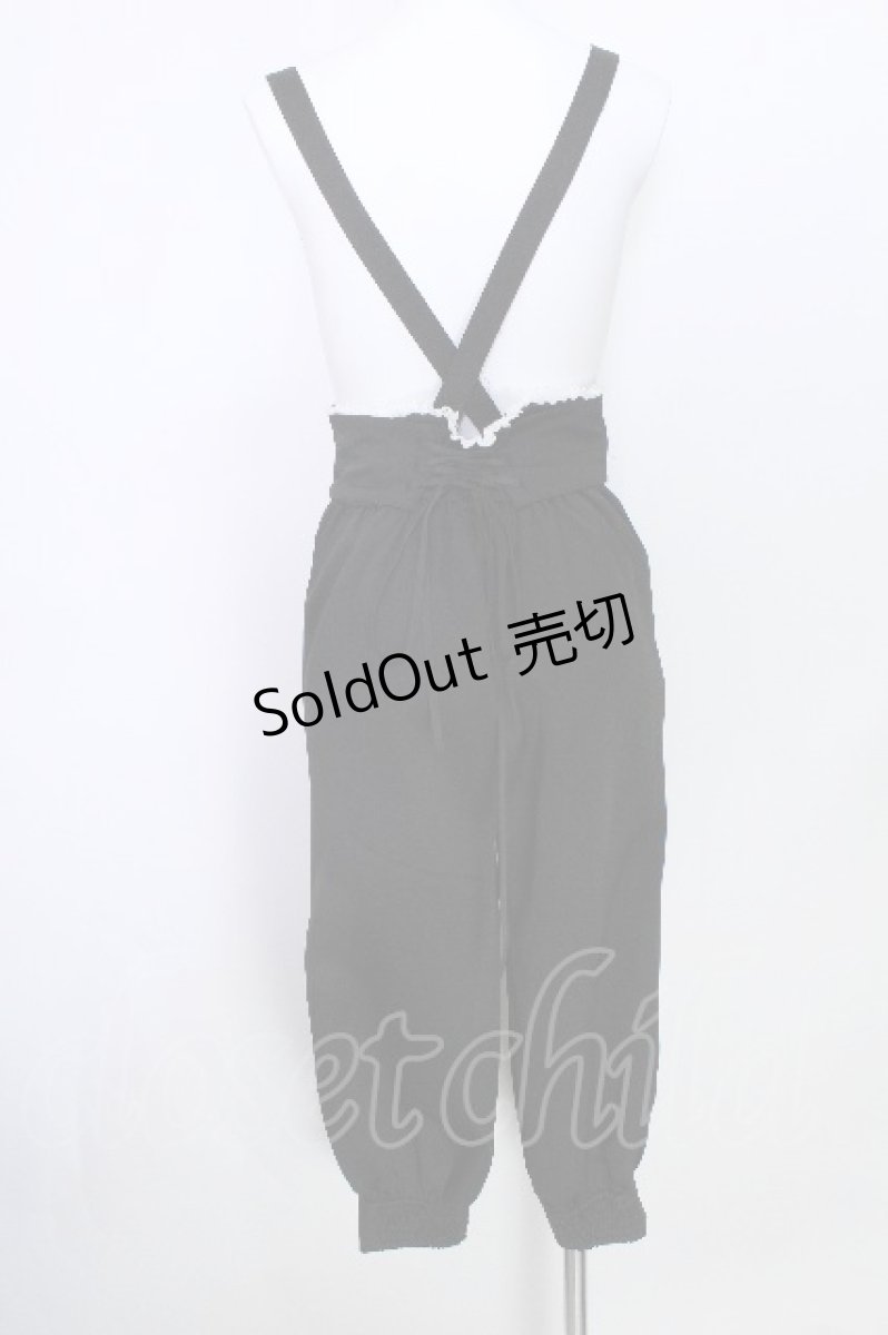 画像2: CHIP CLIP / Wonder Tea Party/サスペンダー付きパンツ  黒 S-26-05-27-064-LO-PA-HR-ZS (2)
