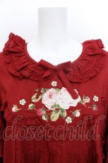 画像3: PINK HOUSE / Berry Rose刺繍入りブラウス F 赤 S-26-05-27-009-LO-BL-SZ-ZS (3)