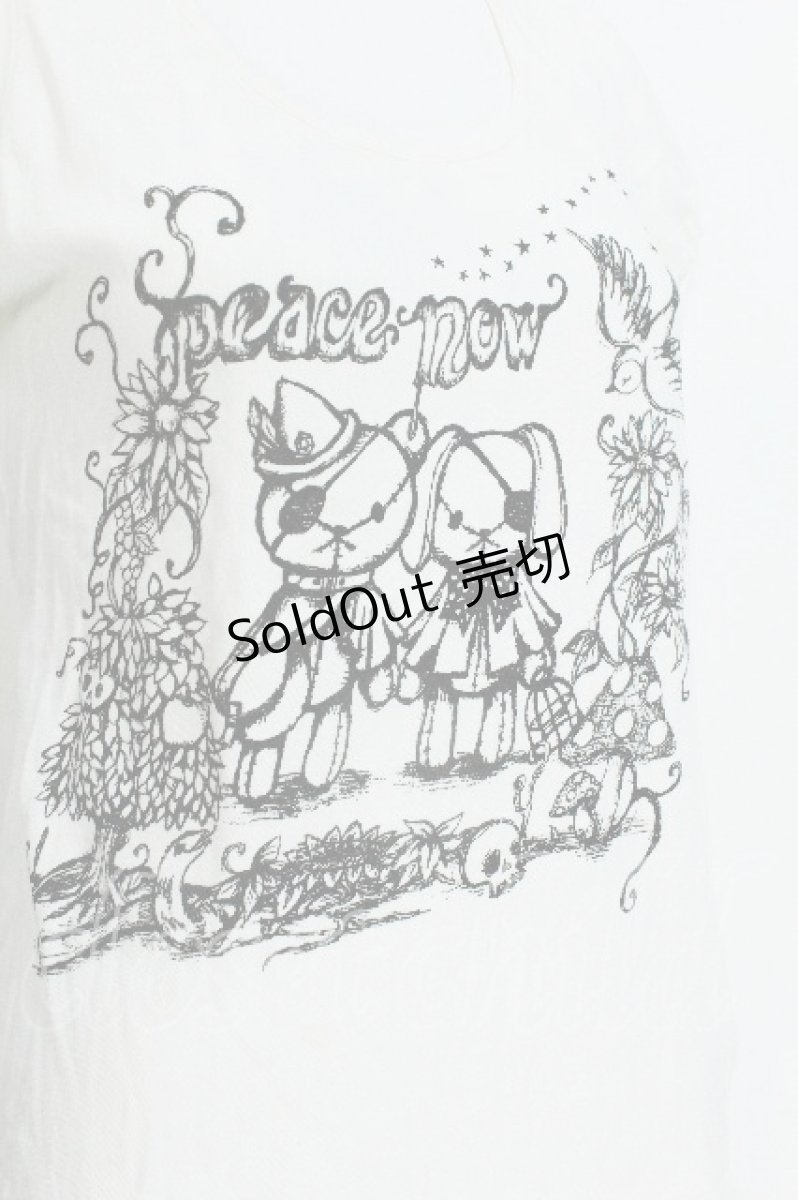 画像2: PEACE NOW / プリントパフ袖カットソー  オフ S-26-05-29-029-PU-TO-HR-ZS (2)