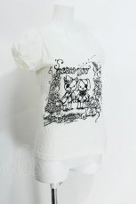 画像3: PEACE NOW / プリントパフ袖カットソー  オフ S-26-05-29-029-PU-TO-HR-ZS (3)