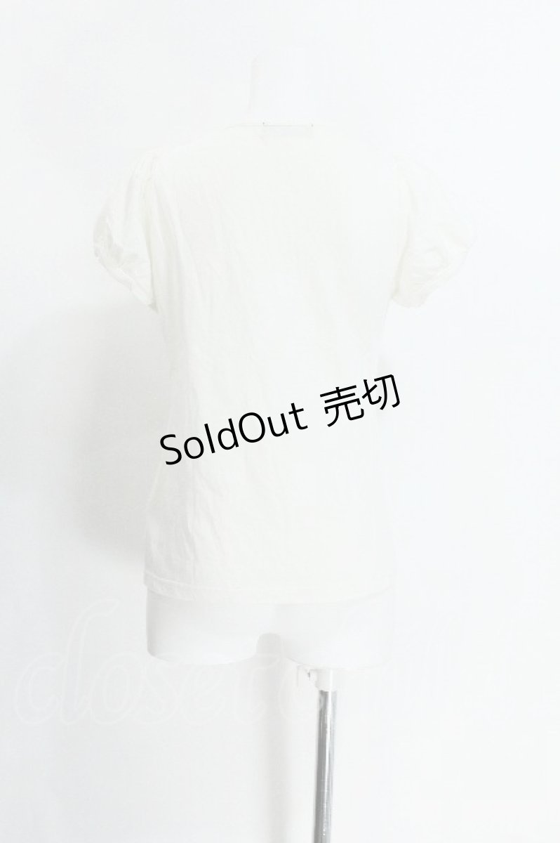 画像4: PEACE NOW / プリントパフ袖カットソー  オフ S-26-05-29-029-PU-TO-HR-ZS (4)